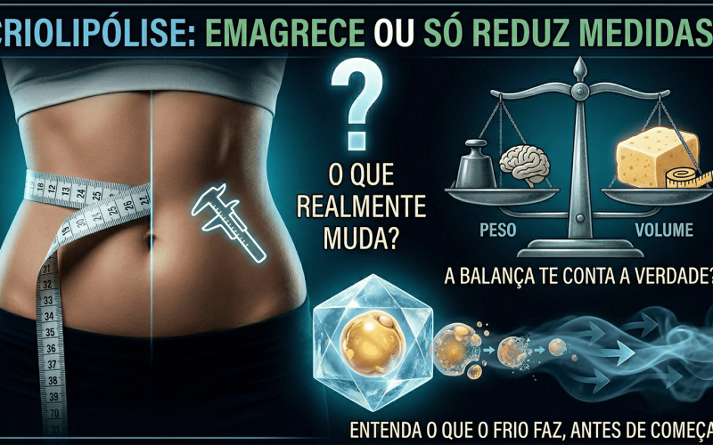 Criolipólise emagrece ou só reduz medidas?
